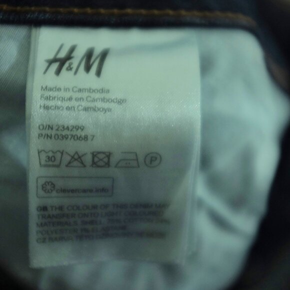 COPY - H&M denim skinny dark wash size 34 - Picture 7 of 8
